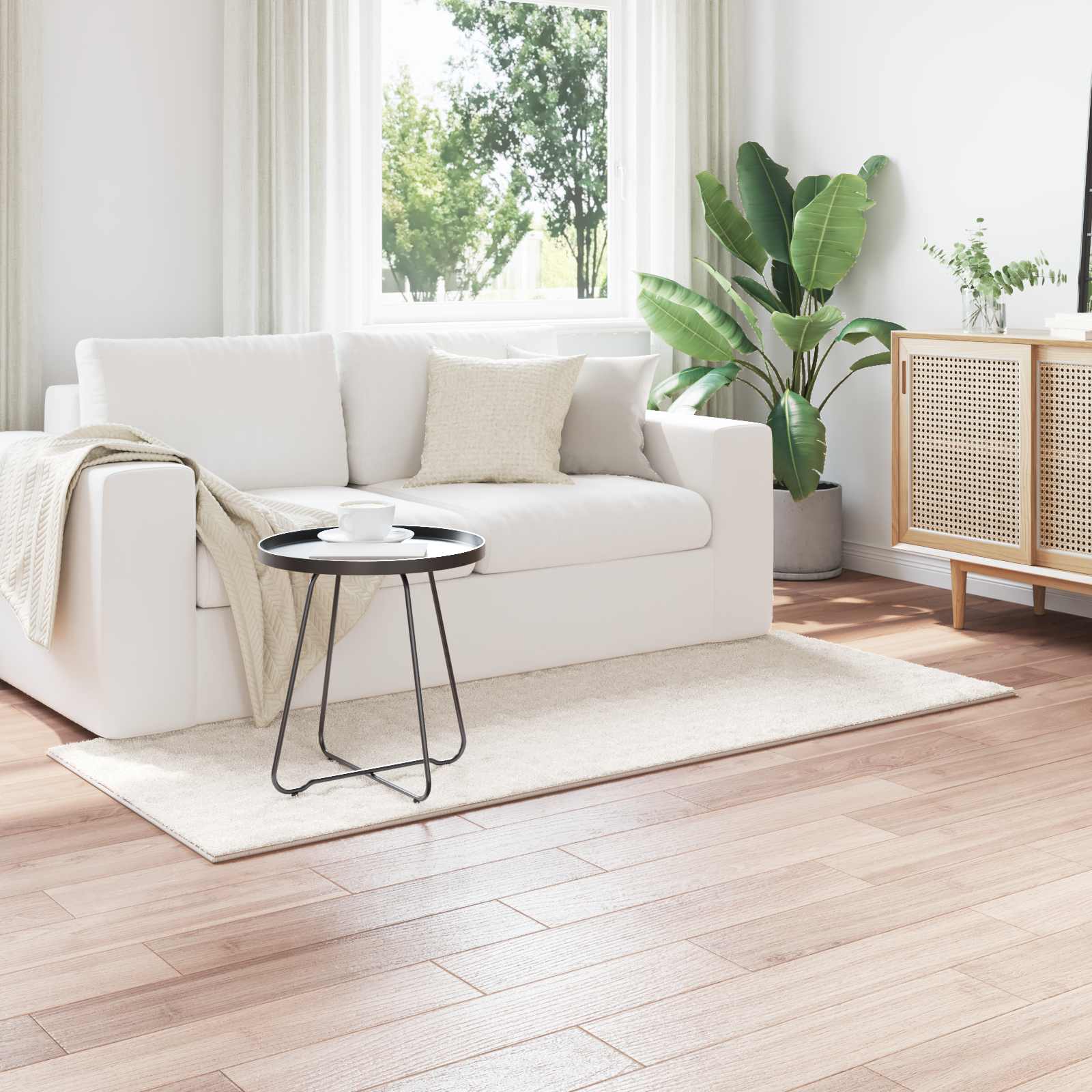 Χαλιά χώρου Ορθογώνιος SIROLO Κρεμ 200 x 80 εκατοστά - Pakobazaar