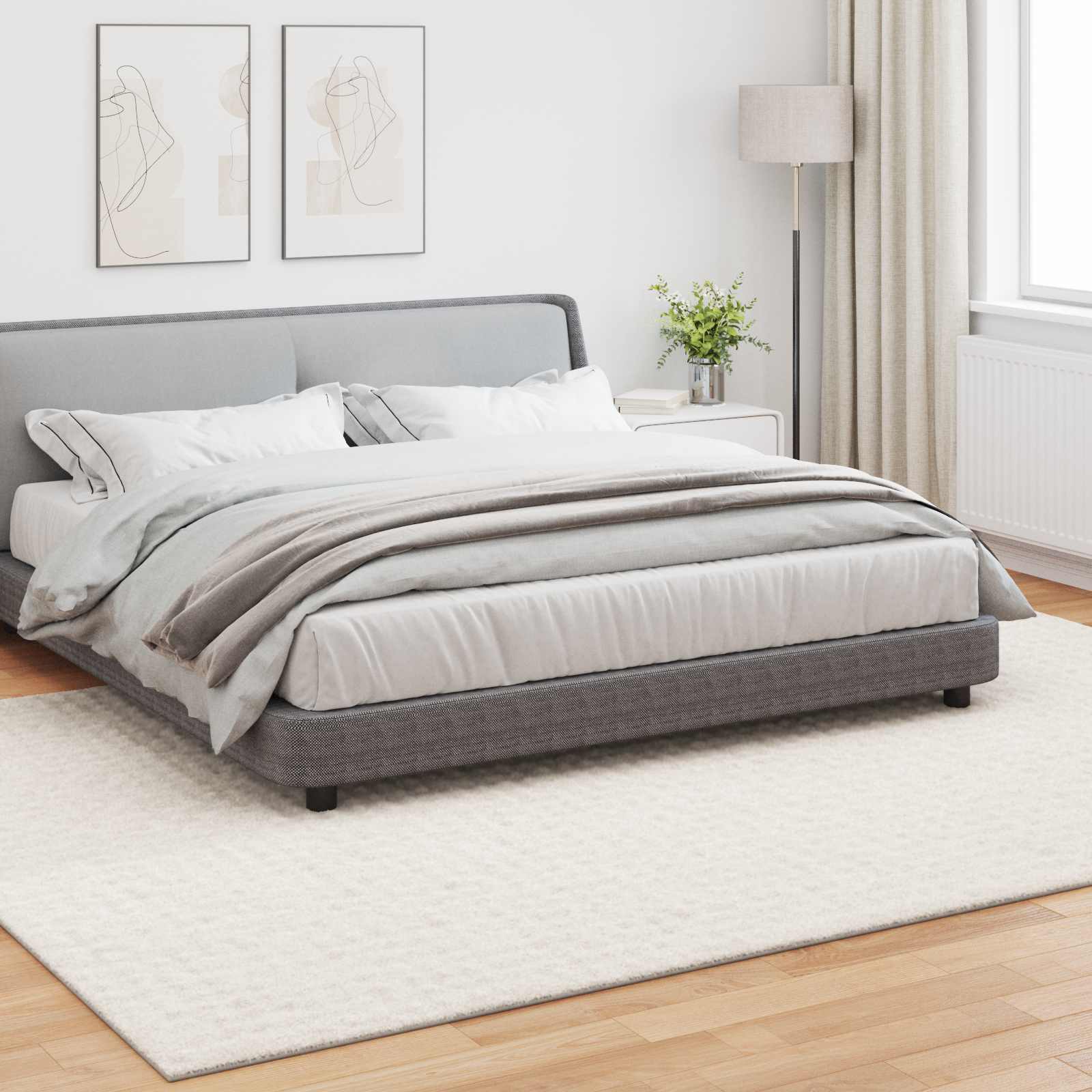 Χαλιά χώρου Ορθογώνιος SIROLO Κρεμ 280 x 200 εκ Πολυεστέρας - Pakobazaar