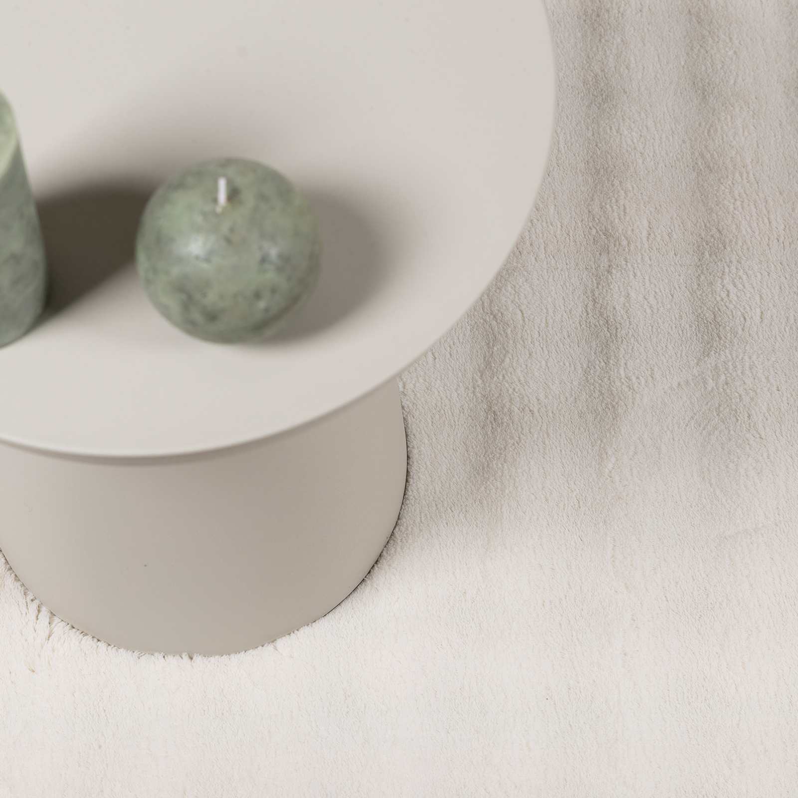 Χαλιά χώρου Γύρος SIROLO Κρεμ Ø 120 εκ. Πολυεστέρας - Pakobazaar