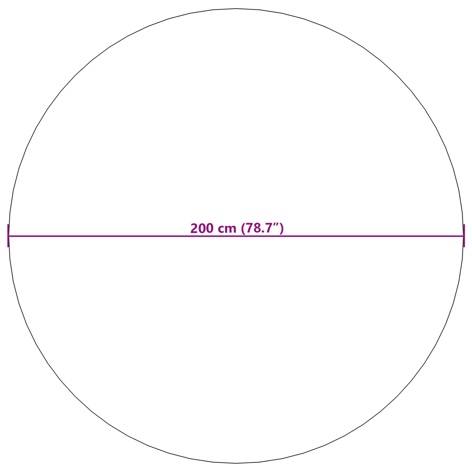 Χαλιά χώρου Γύρος SIROLO Κρεμ Ø 200 CM Πολυεστέρας - Pakobazaar