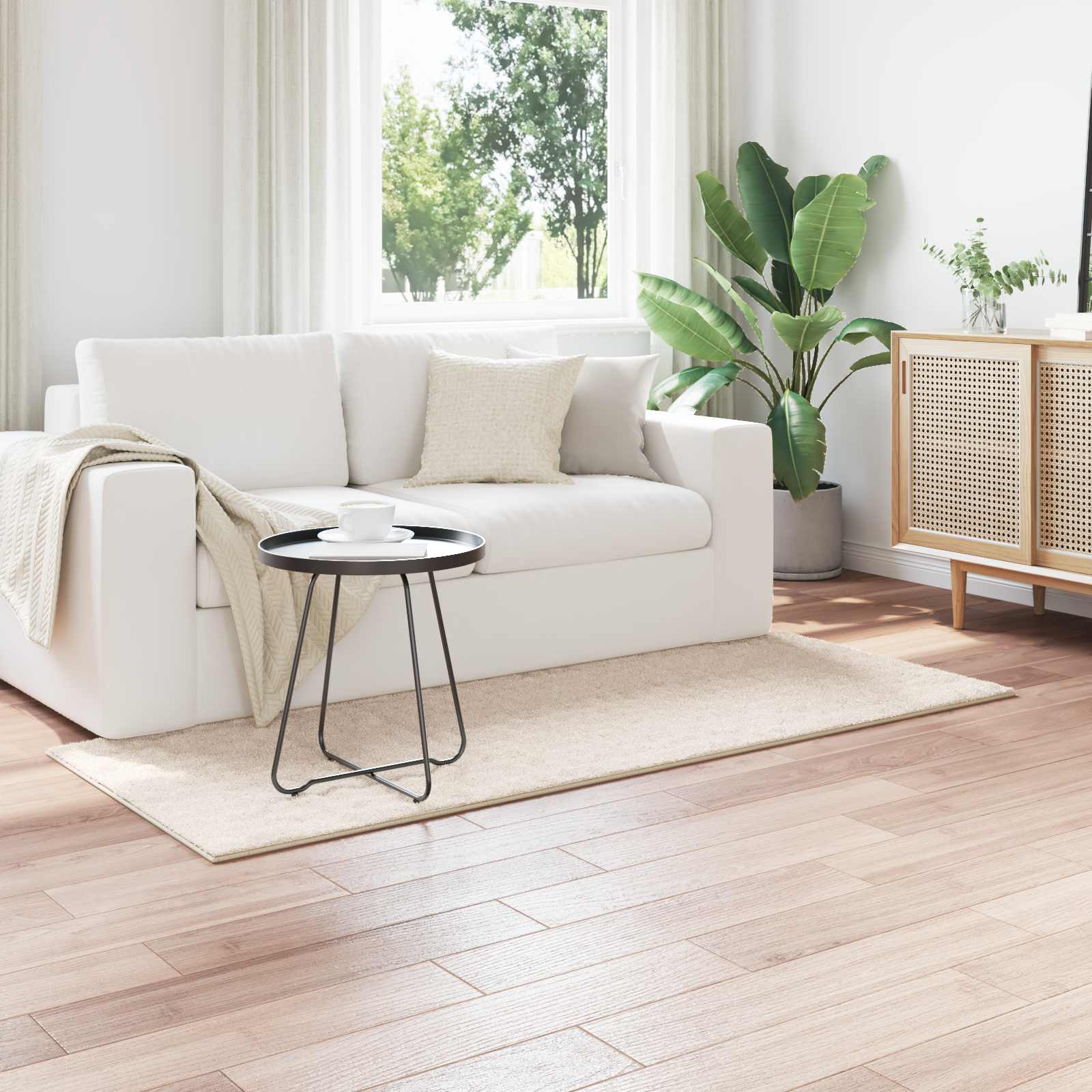 Χαλιά χώρου Ορθογώνιος SIROLO Μπεζ 150 x 80 cm Πολυεστέρας - Pakobazaar