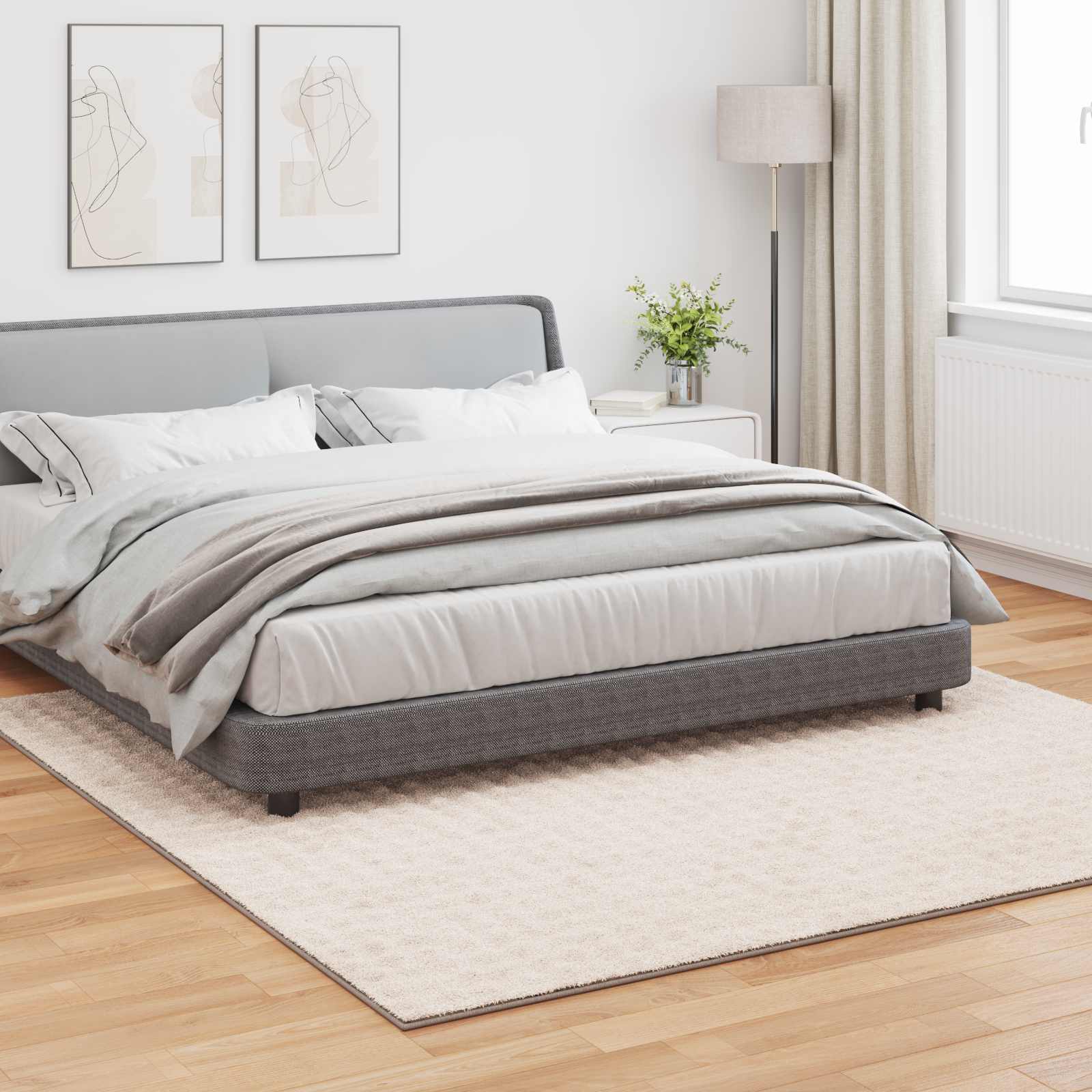 Χαλιά χώρου τετράγωνο SIROLO Μπεζ 240 x 240 cm Πολυεστέρας - Pakobazaar