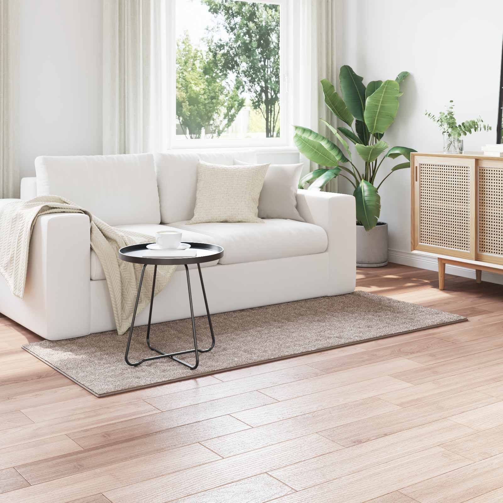 Χαλιά χώρου Ορθογώνιος SIROLO Άμμος 150 x 80 cm Πολυεστέρας - Pakobazaar