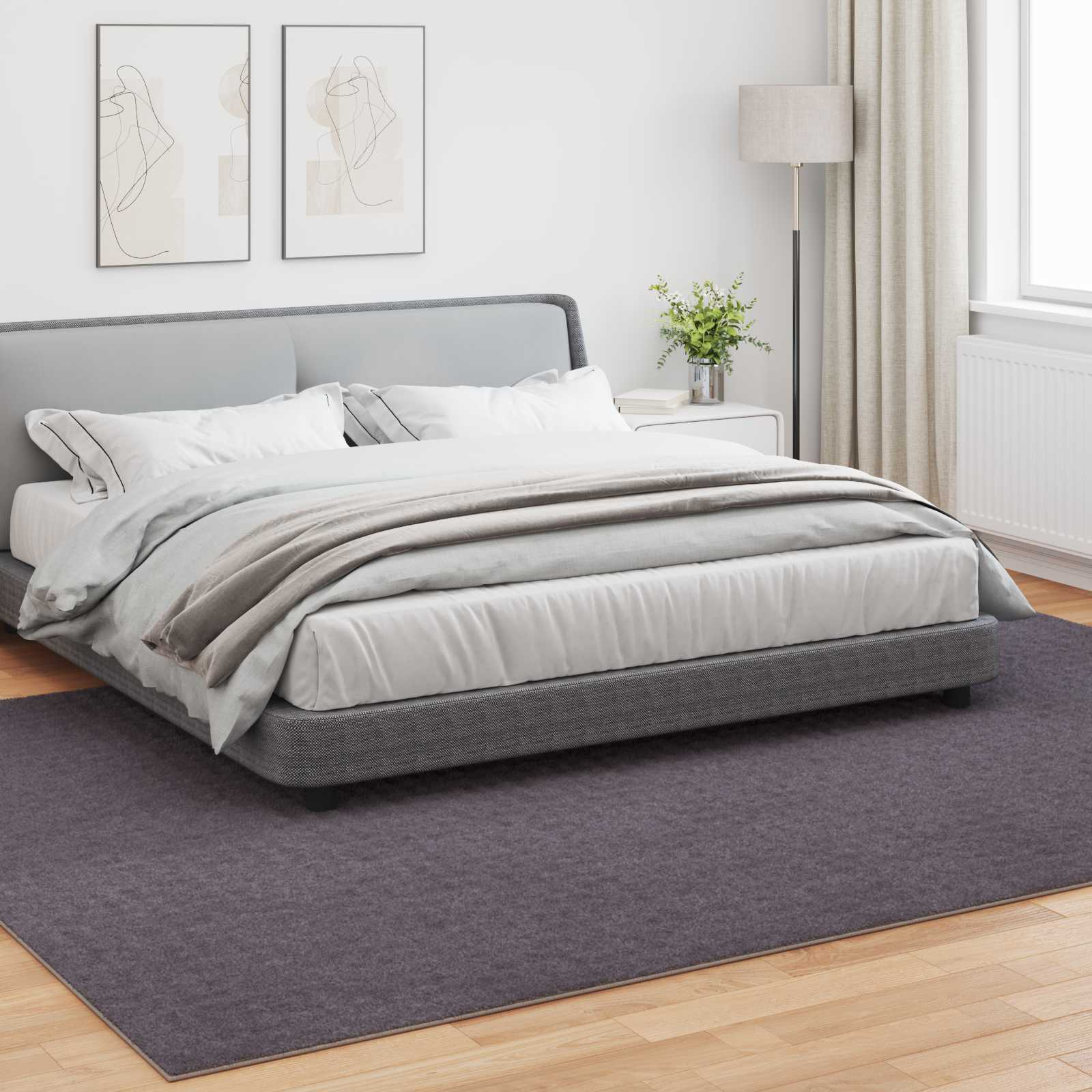 Χαλιά χώρου Ορθογώνιος SIROLO Ανθρακί 280 x 200 εκ Πολυεστέρας - Pakobazaar