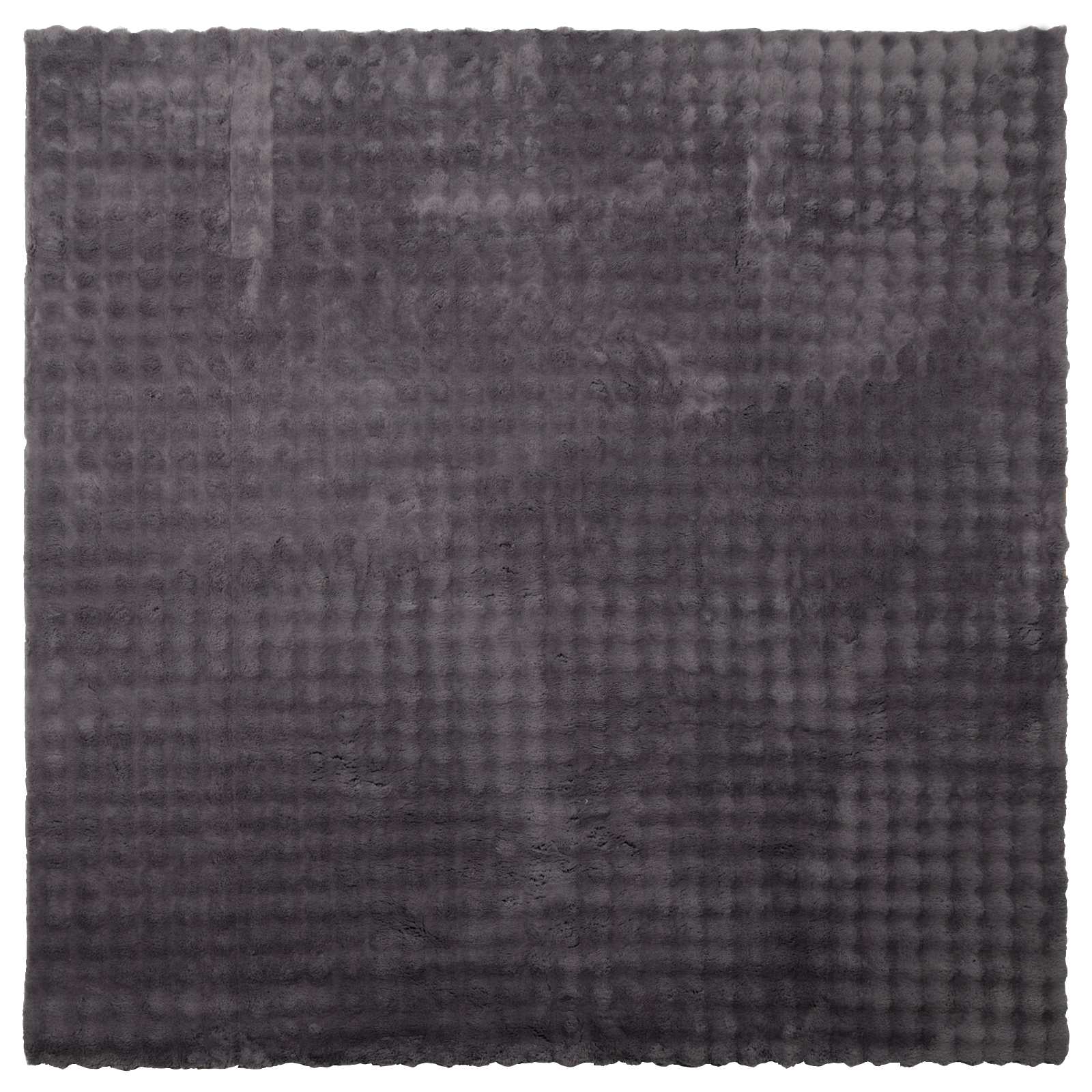 Χαλιά χώρου τετράγωνο SIROLO Ανθρακί 200 x 200 cm Πολυεστέρας - Pakobazaar