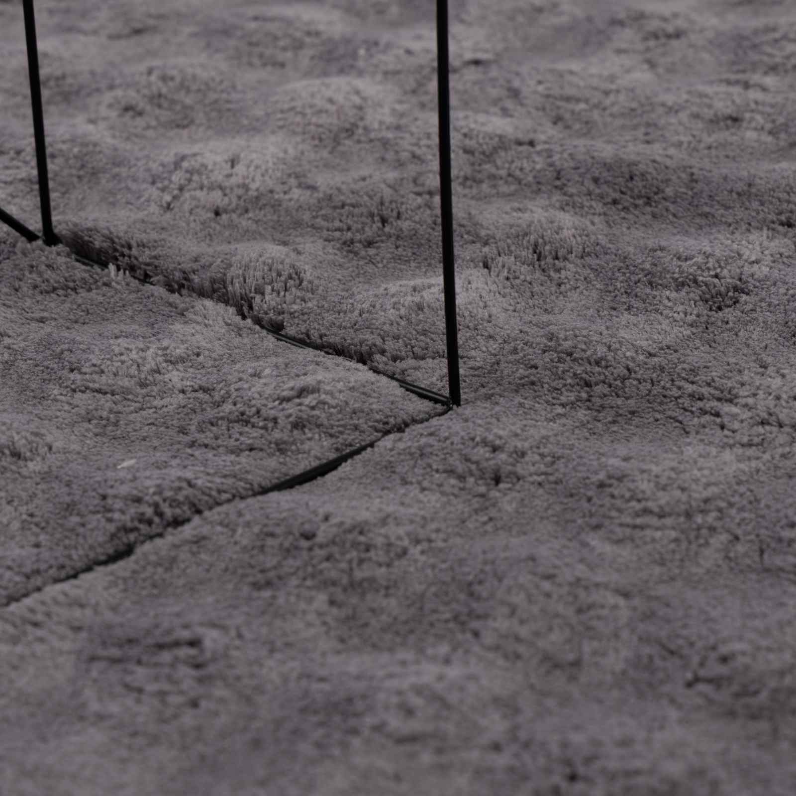 Χαλιά χώρου τετράγωνο SIROLO Ανθρακί 240 x 240 cm Πολυεστέρας - Pakobazaar