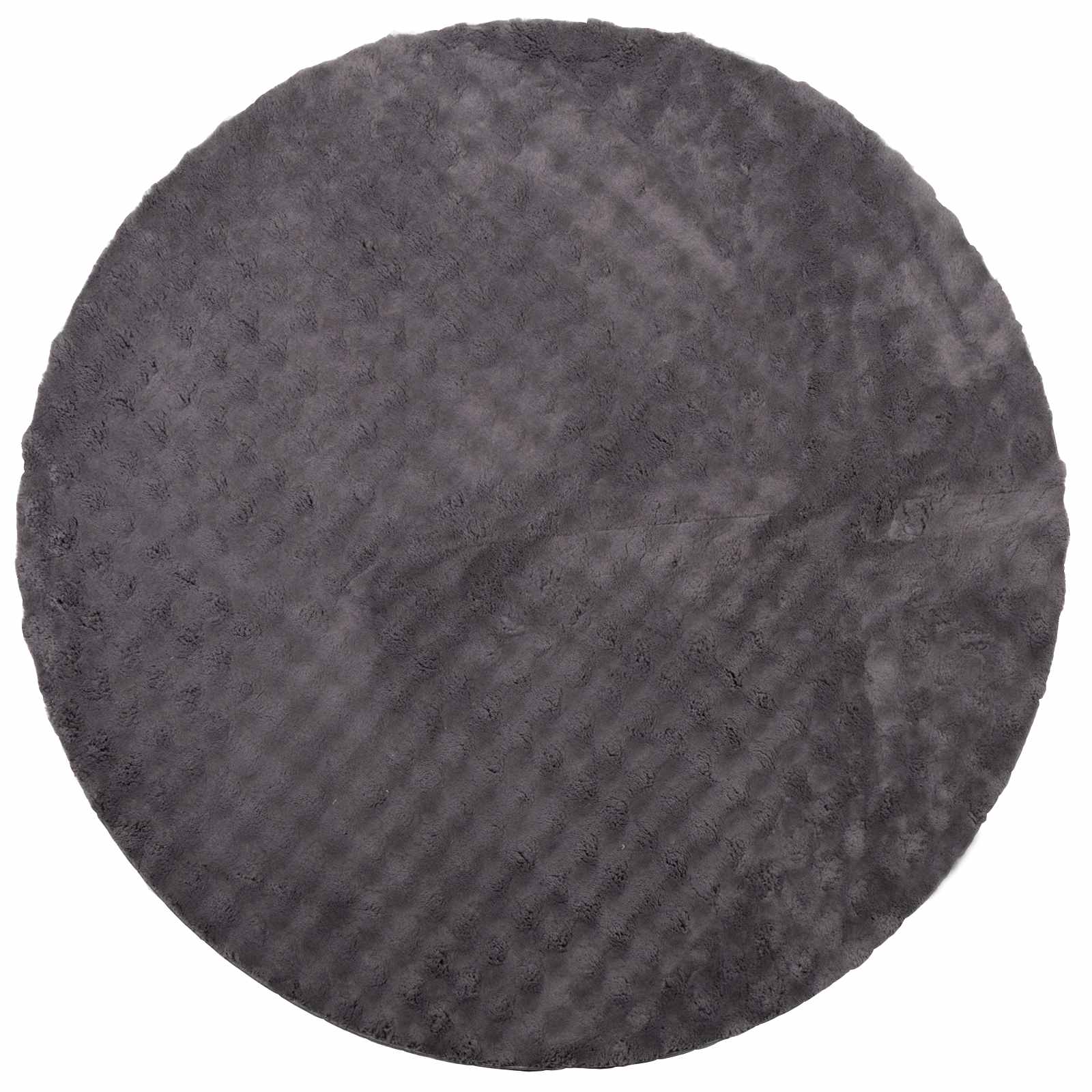 Χαλιά χώρου Γύρος SIROLO Ανθρακί Ø 200 CM Πολυεστέρας - Pakobazaar