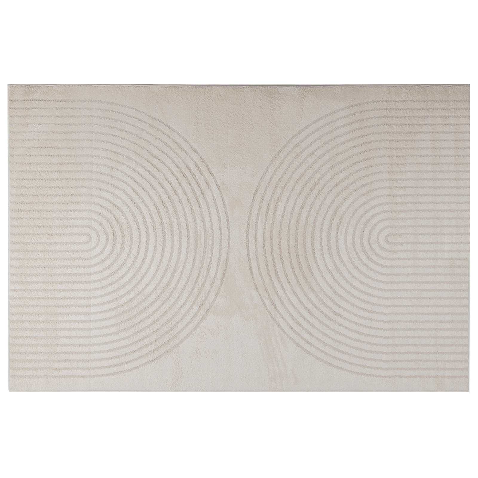 Χαλιά χώρου Ορθογώνιος GALATI Κρεμ 200 x 140 cm Πολυεστέρας - Pakobazaar