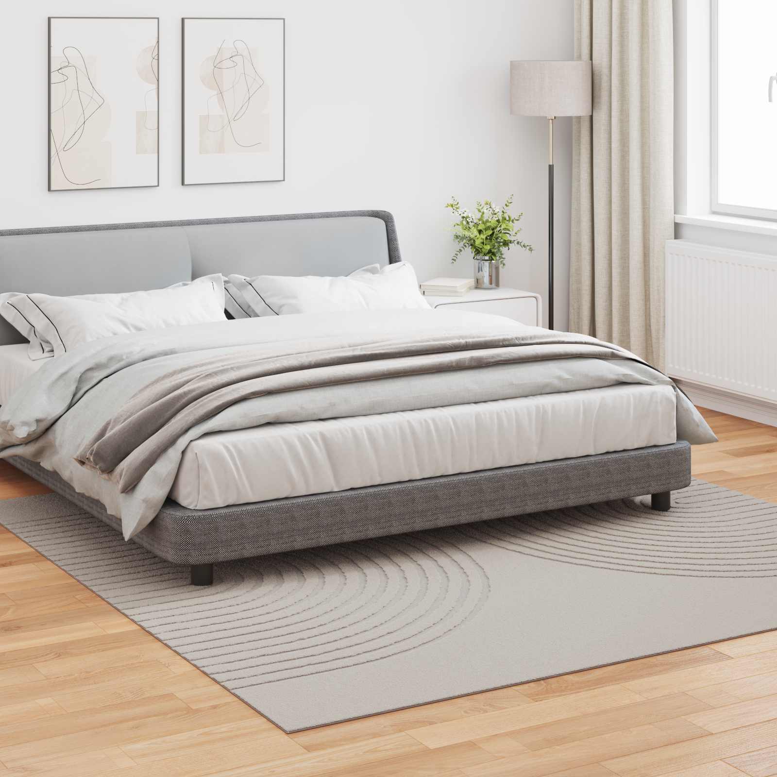 Χαλιά χώρου τετράγωνο GALATI Κρεμ 240 x 240 cm Πολυεστέρας - Pakobazaar