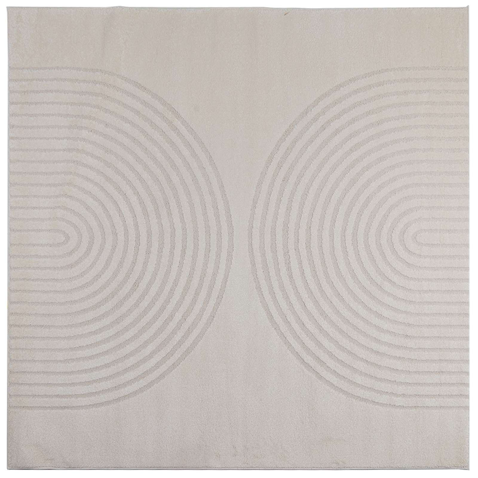 Χαλιά χώρου τετράγωνο GALATI Κρεμ 240 x 240 cm Πολυεστέρας - Pakobazaar