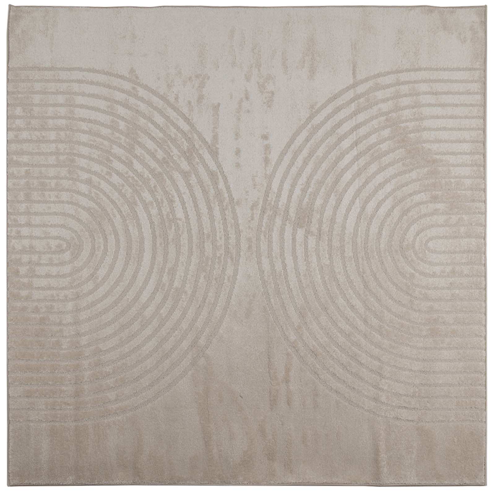 Χαλιά χώρου τετράγωνο GALATI Μπεζ 120 x 120 cm Πολυεστέρας - Pakobazaar