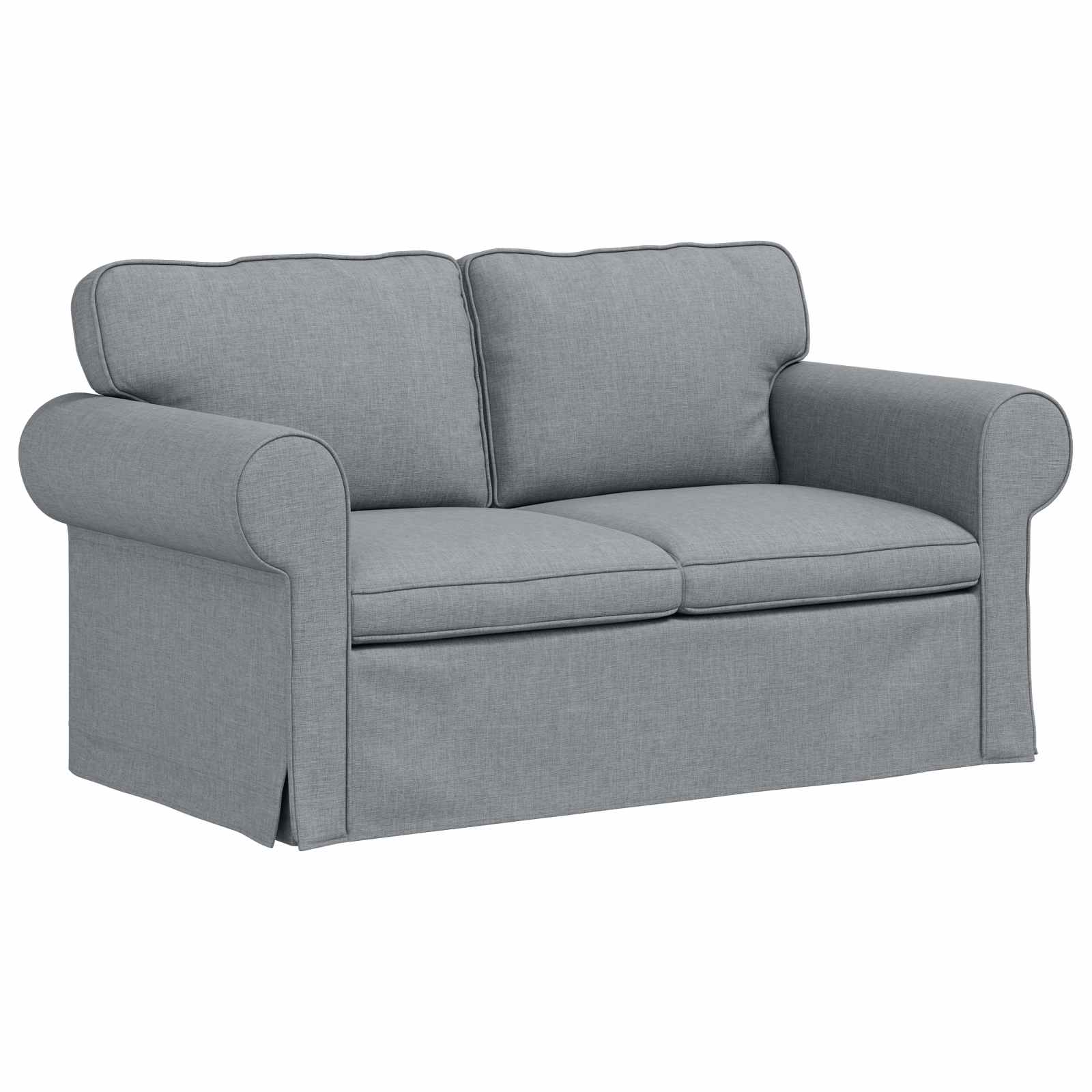 Καναπές 2 pcs Ανοιχτό γκρι 155 x 82 x 80 εκ ύφασμα - Pakobazaar
