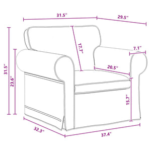 Καναπές 2 pcs Σκούρο Γκρι 155 x 82 x 80 εκ ύφασμα - Pakobazaar