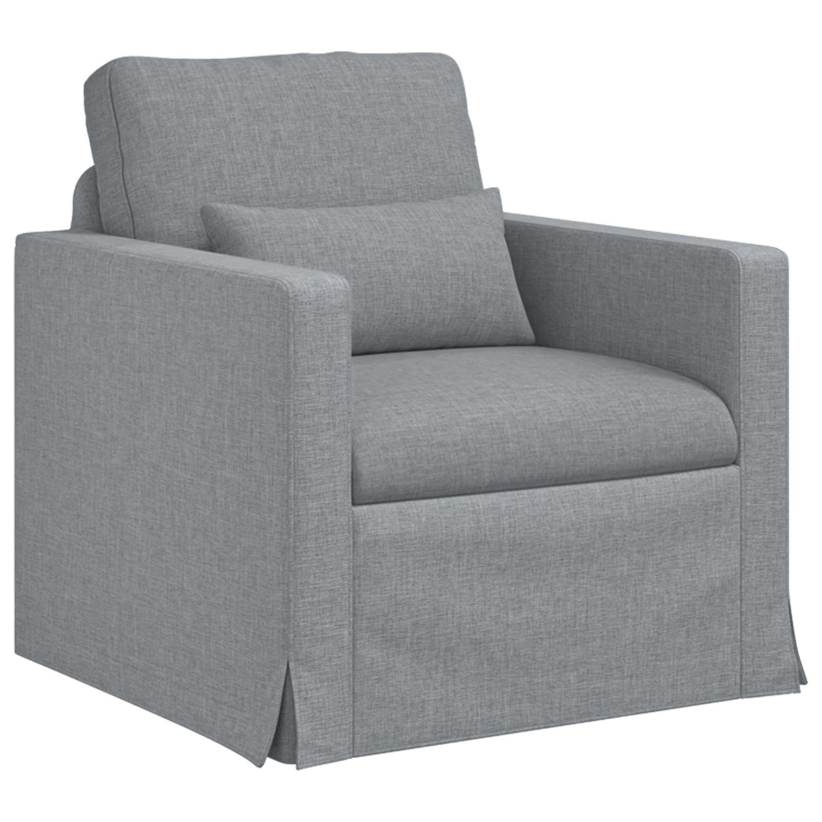 Καναπές 2 pcs Ανοιχτό γκρι 139 x 78 x 80 εκ ύφασμα - Pakobazaar