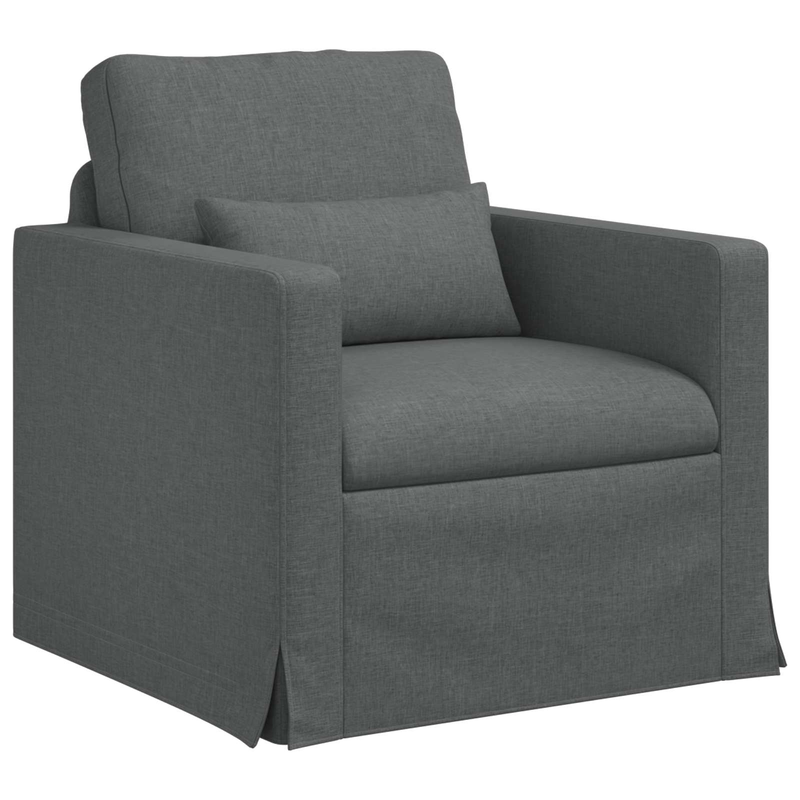 Καναπές 2 pcs Σκούρο Γκρι 139 x 78 x 80 εκ ύφασμα - Pakobazaar