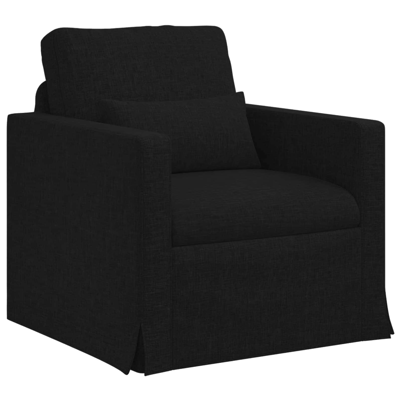 Καναπές 2 pcs Μαύρο 139 x 78 x 80 εκ ύφασμα - Pakobazaar