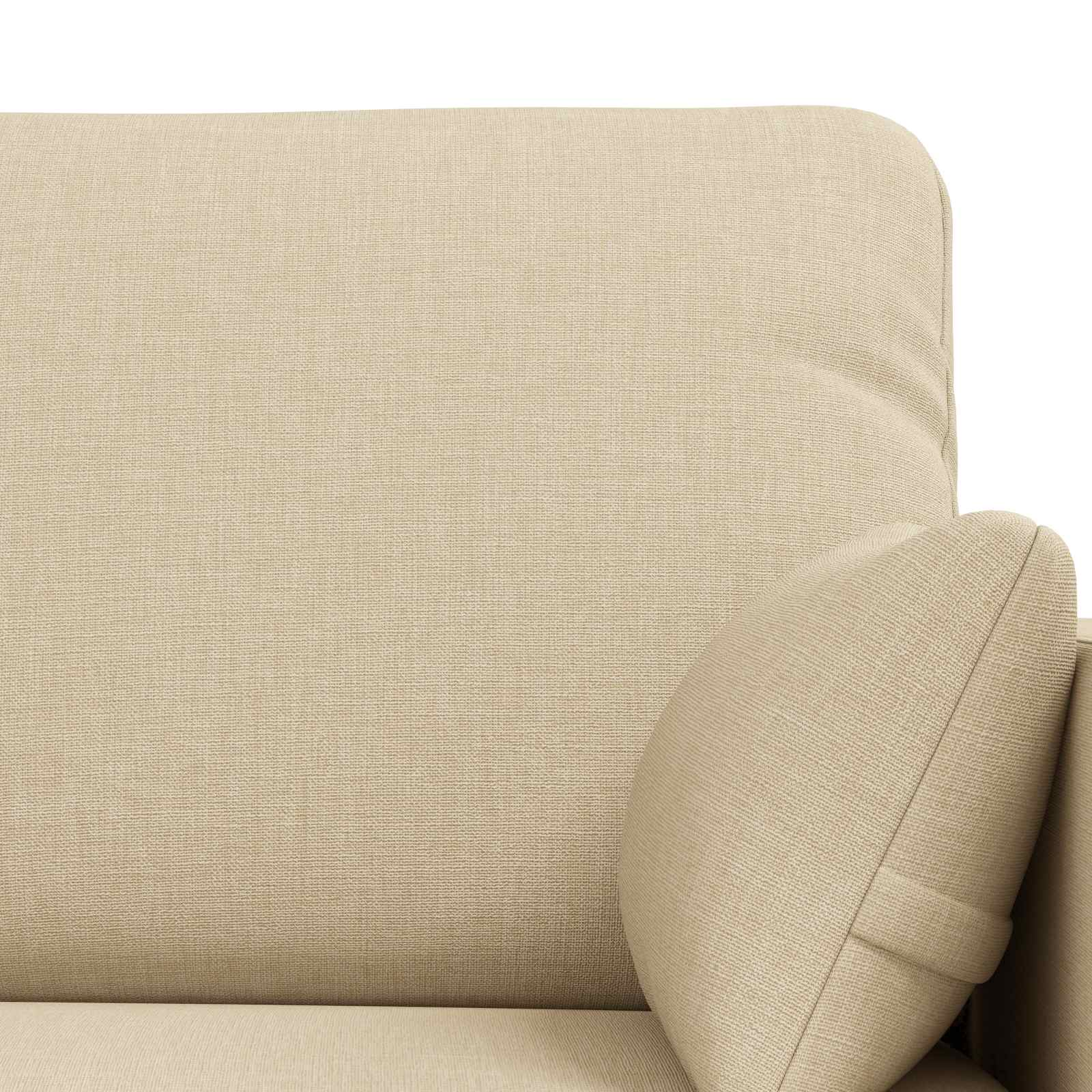 Καναπές 2 pcs Κρεμ 139 x 78 x 80 εκ ύφασμα - Pakobazaar