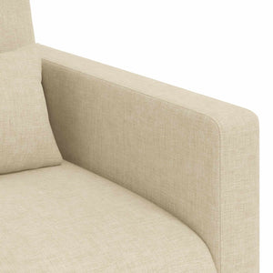 Καναπές 2 pcs Κρεμ 139 x 78 x 80 εκ ύφασμα - Pakobazaar