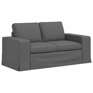 Καναπές 2 pcs Σκούρο Γκρι 182 x 80 x 82 εκ ύφασμα - Pakobazaar