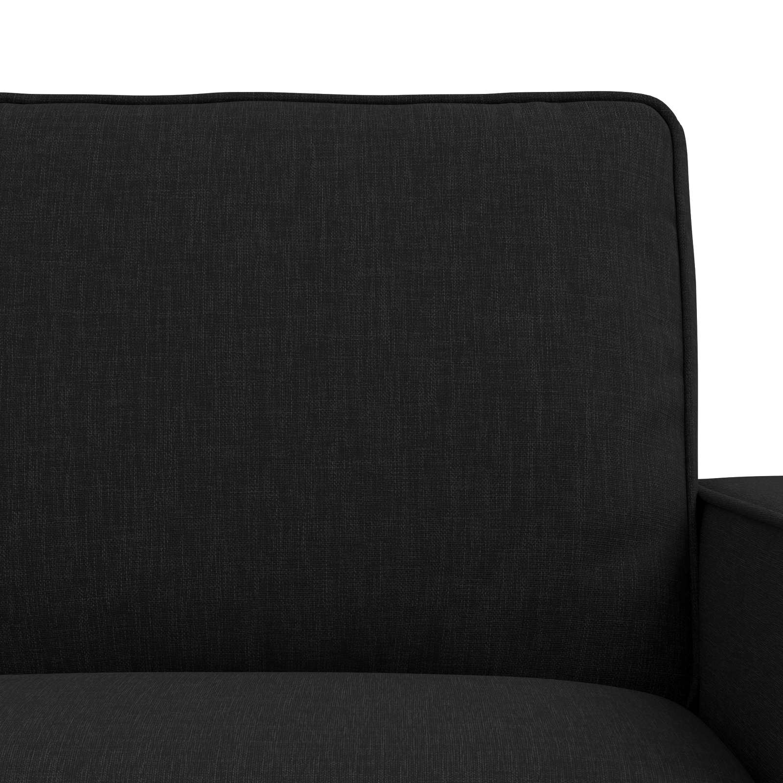 Καναπές 2 pcs Μαύρο 182 x 80 x 82 εκ ύφασμα - Pakobazaar