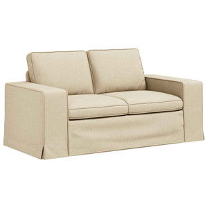 Καναπές 2 pcs Κρεμ 182 x 80 x 82 εκ ύφασμα - Pakobazaar