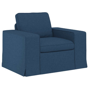 Καναπές 2 pcs Μπλε 182 x 80 x 82 εκ ύφασμα - Pakobazaar