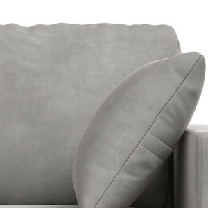 Σετ Καναπέ 2 pcs Ανοιχτό γκρι 138 x 78 x 80 εκ Βελούδο - Pakobazaar