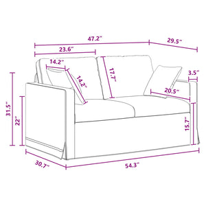 Σετ Καναπέ 2 pcs Σκούρο Γκρι 138 x 78 x 80 εκ Βελούδο - Pakobazaar
