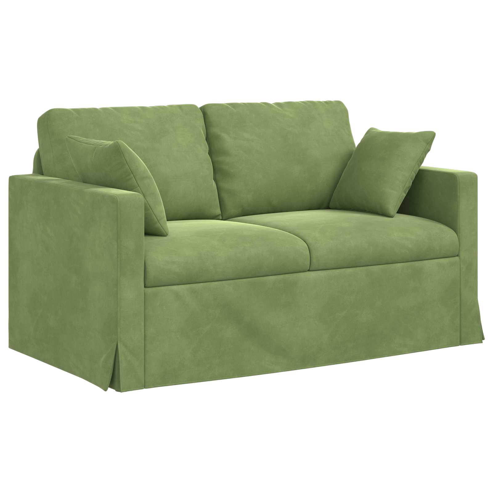 Σετ Καναπέ 2 pcs Ανοιχτό Πράσινο 138 x 78 x 80 εκ Βελούδο - Pakobazaar