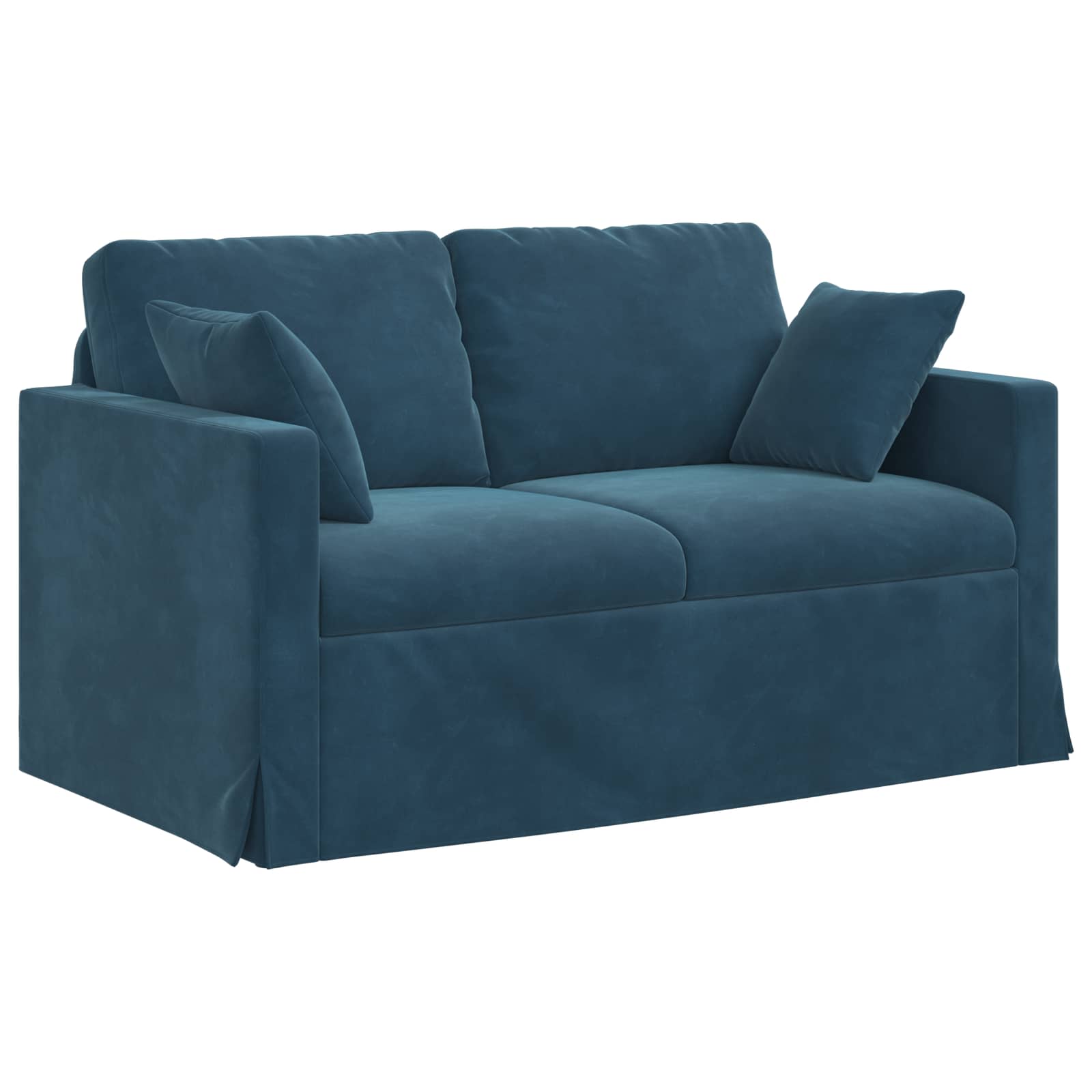 Σετ Καναπέ 2 pcs Μπλε 138 x 78 x 80 εκ Βελούδο - Pakobazaar
