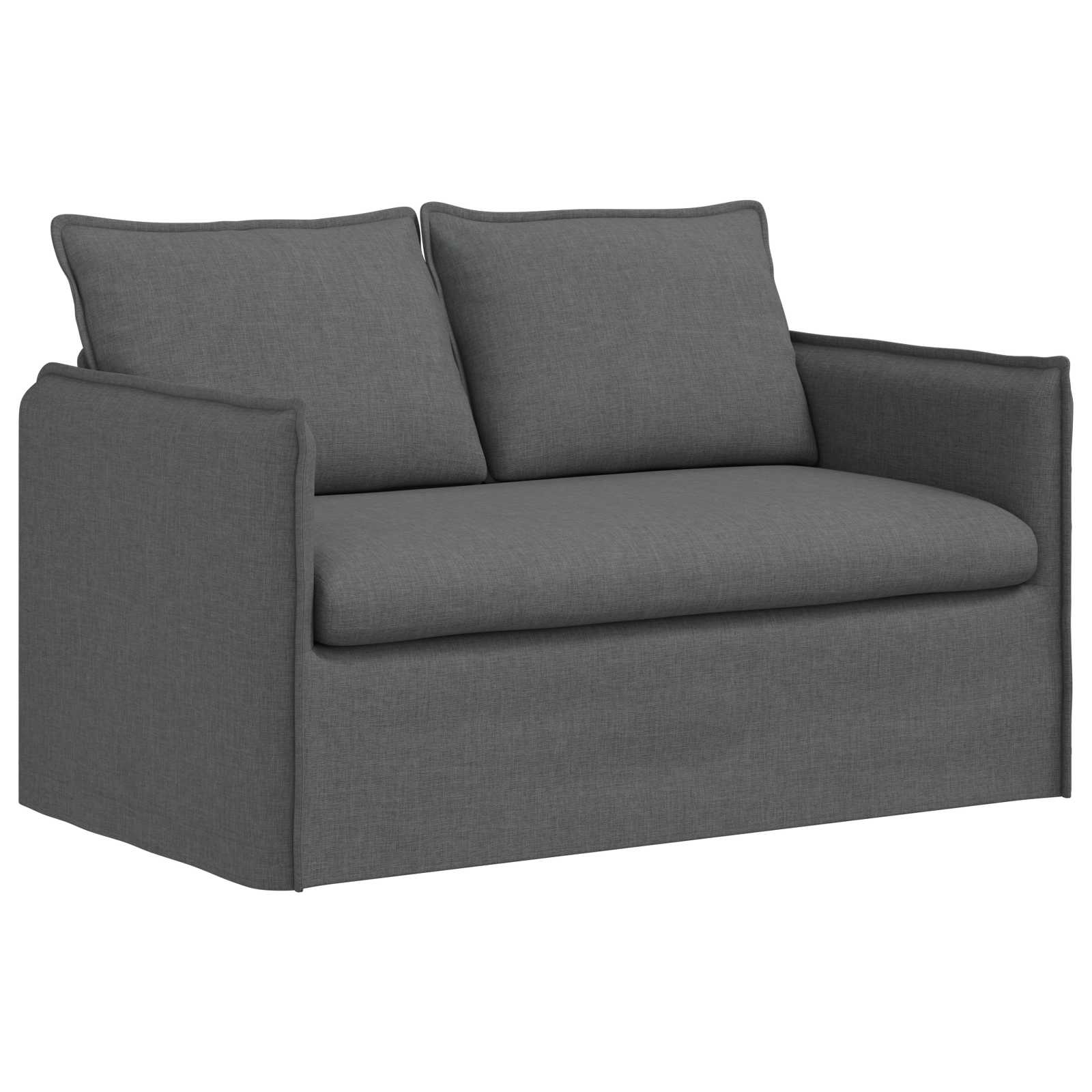 Καναπές 2 pcs Σκούρο Γκρι 196 x 82 x 85 εκ ύφασμα - Pakobazaar