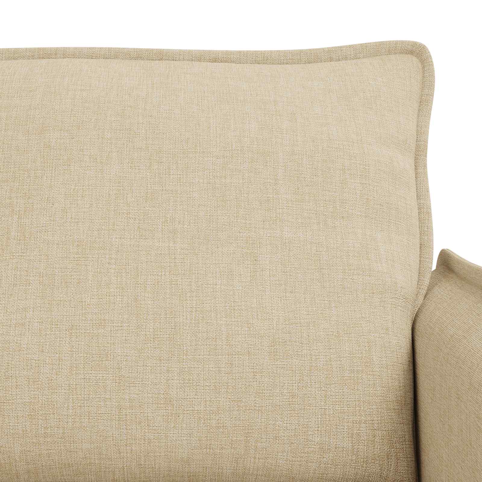 Καναπές 2 pcs Κρεμ 196 x 82 x 85 εκ ύφασμα - Pakobazaar