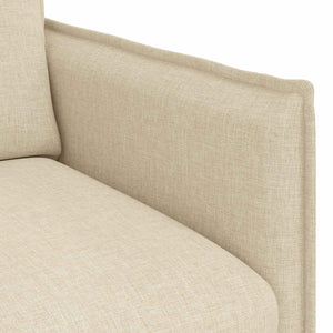 Καναπές 2 pcs Κρεμ 196 x 82 x 85 εκ ύφασμα - Pakobazaar