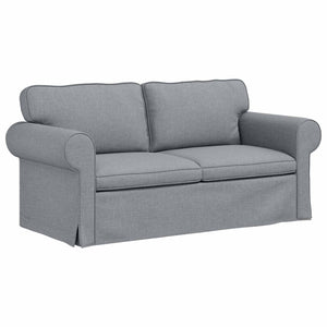 Καναπές 2 pcs Ανοιχτό γκρι 175 x 82 x 80 εκ ύφασμα - Pakobazaar