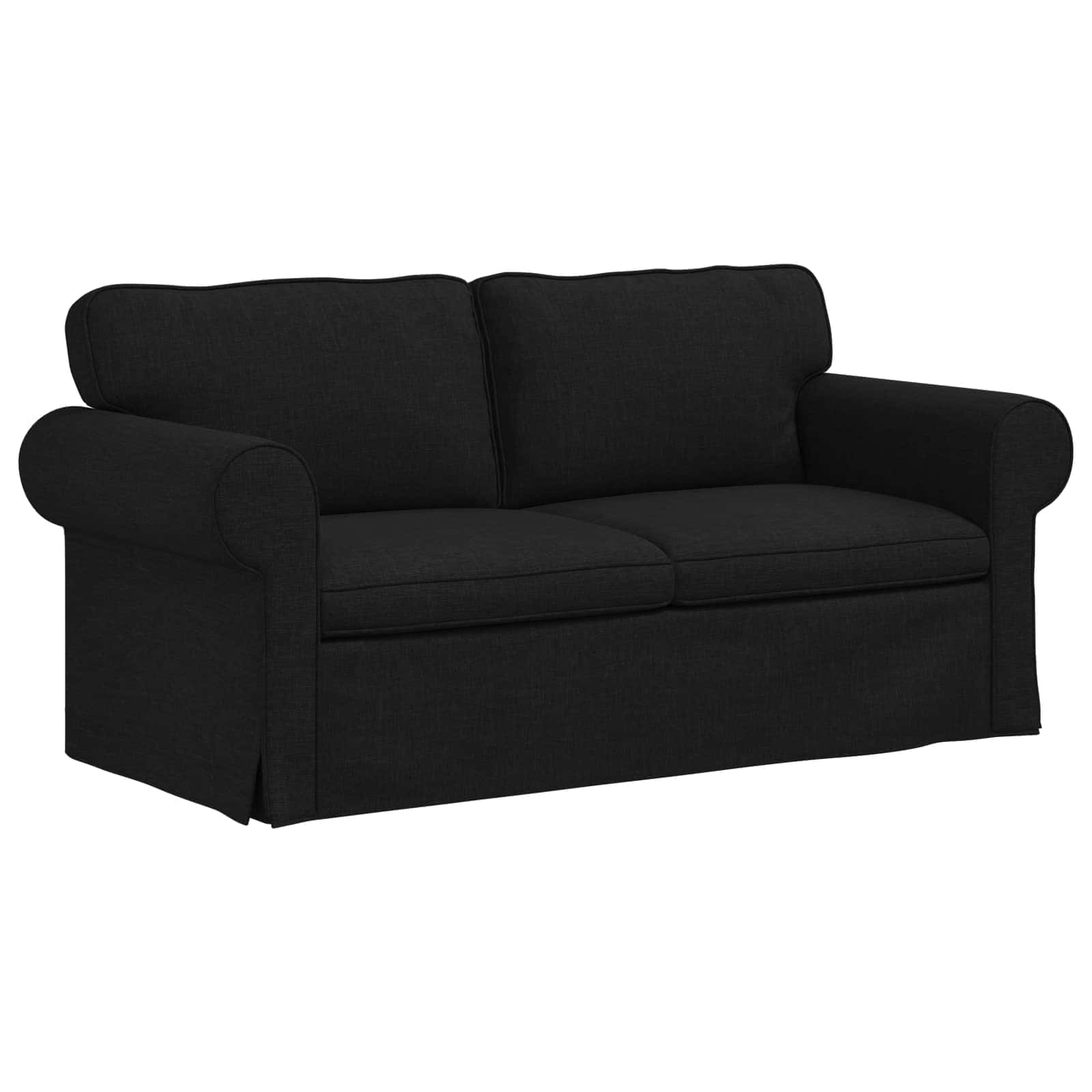 Καναπές 2 pcs Μαύρο 175 x 82 x 80 εκ ύφασμα - Pakobazaar