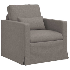 Καναπές 2 pcs Taupe 158 x 78 x 80 εκ ύφασμα - Pakobazaar