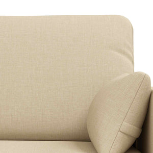 Καναπές 2 pcs Κρεμ 158 x 78 x 80 εκ ύφασμα - Pakobazaar