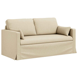 Καναπές 2 pcs Κρεμ 158 x 78 x 80 εκ ύφασμα - Pakobazaar