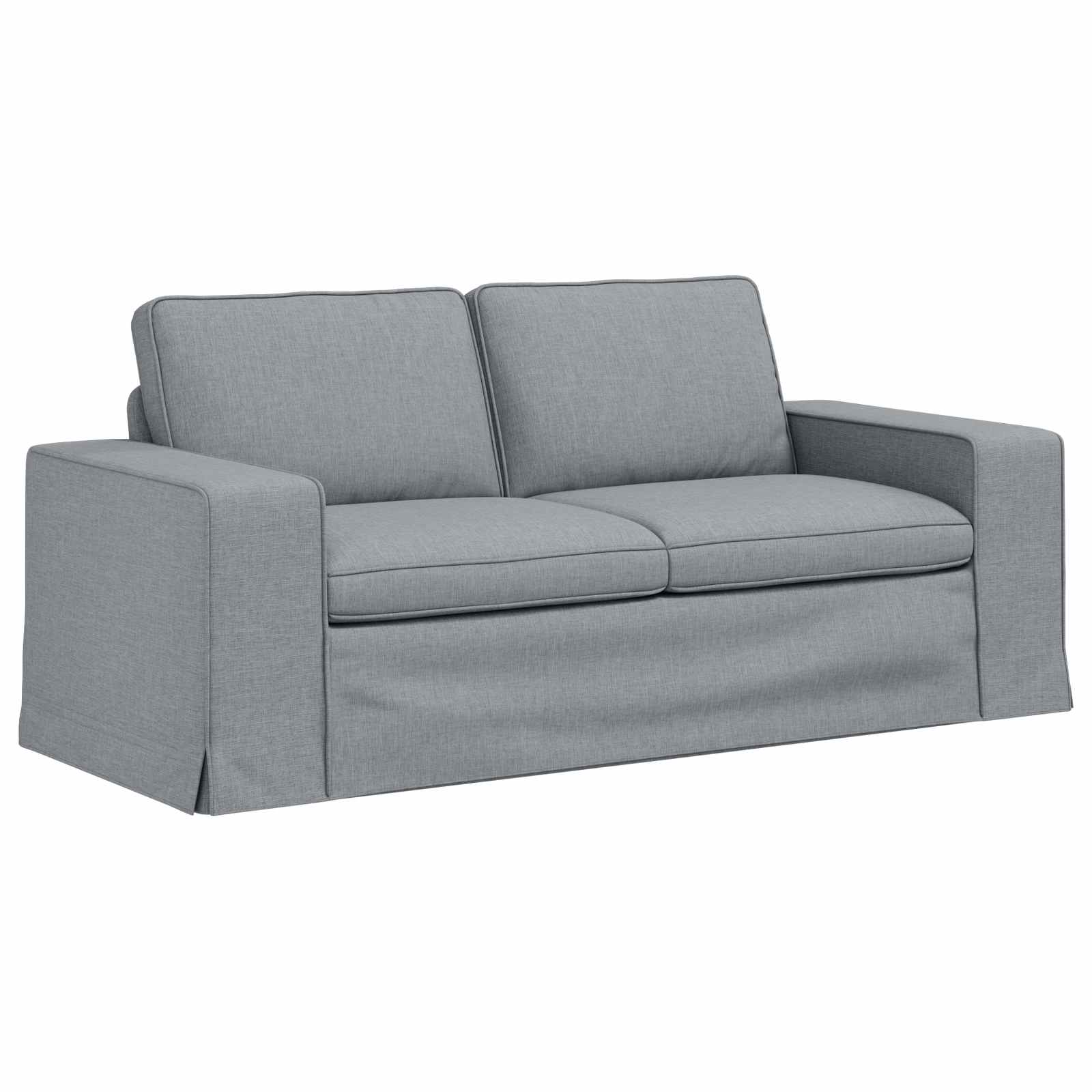 Καναπές 2 pcs Ανοιχτό γκρι 182 x 80 x 82 εκ ύφασμα - Pakobazaar