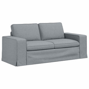 Καναπές 2 pcs Ανοιχτό γκρι 182 x 80 x 82 εκ ύφασμα - Pakobazaar