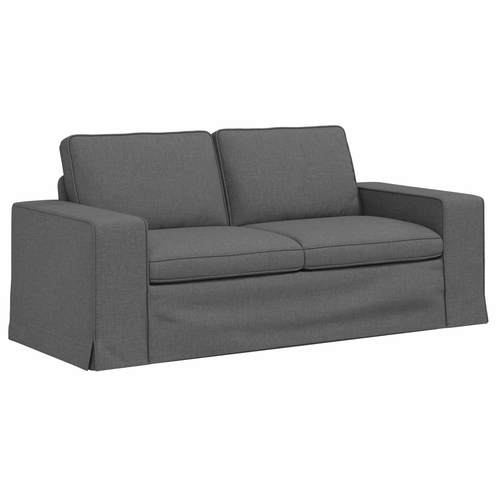 Καναπές 2 pcs Σκούρο Γκρι 182 x 80 x 82 εκ ύφασμα - Pakobazaar
