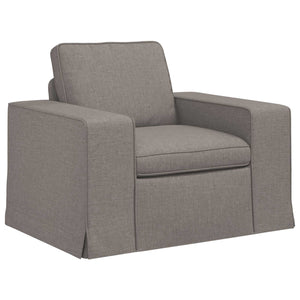 Καναπές 2 pcs Taupe 182 x 80 x 82 εκ ύφασμα - Pakobazaar