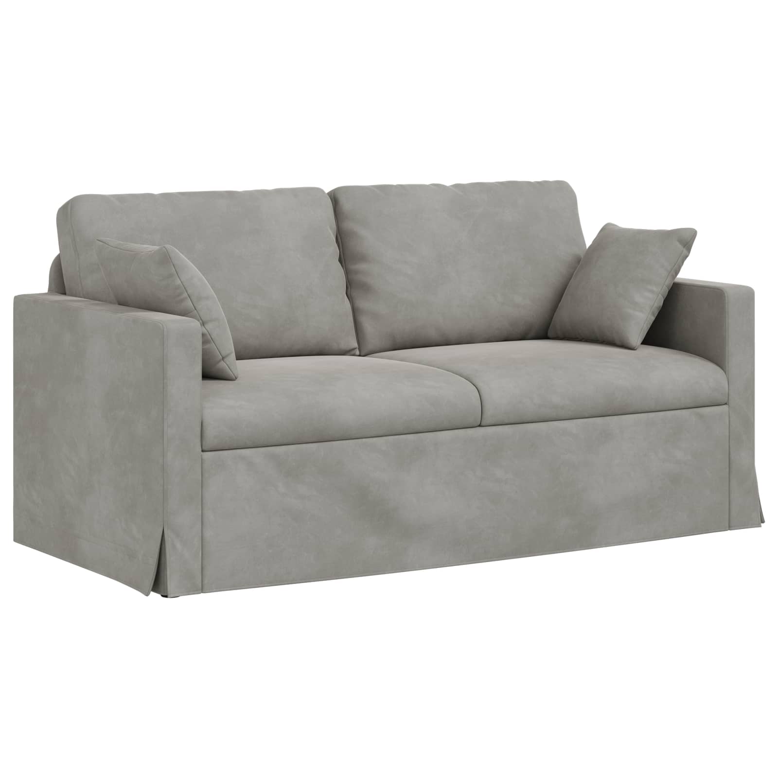 Καναπές 2 pcs Ανοιχτό γκρι 158 x 78 x 80 εκ Βελούδο - Pakobazaar