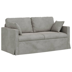 Καναπές 2 pcs Ανοιχτό γκρι 158 x 78 x 80 εκ Βελούδο - Pakobazaar