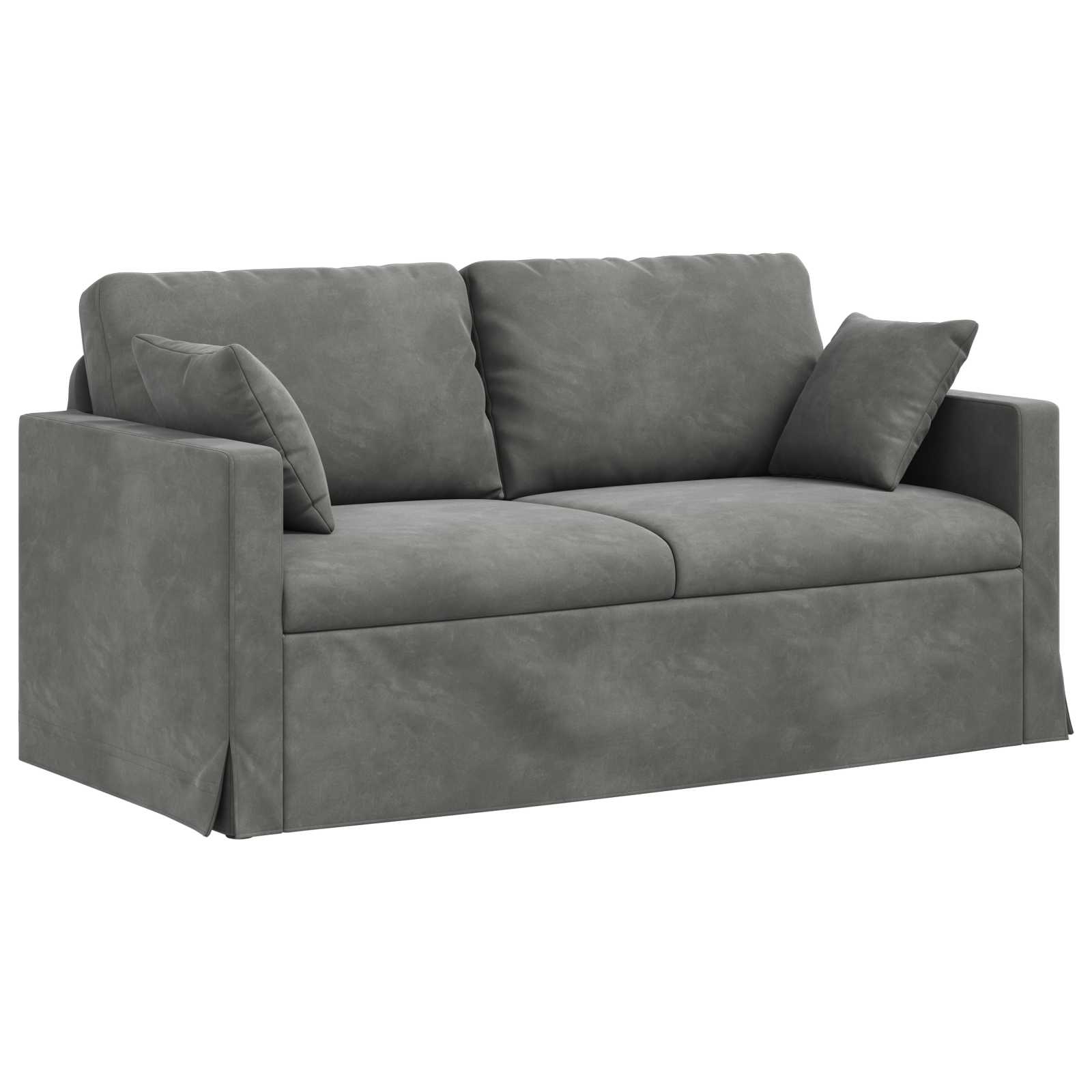 Καναπές 2 pcs Σκούρο Γκρι 158 x 78 x 80 εκ Βελούδο - Pakobazaar