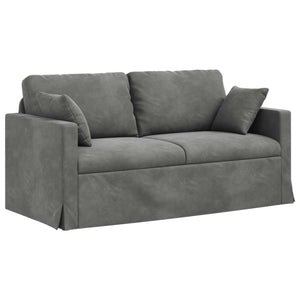 Καναπές 2 pcs Σκούρο Γκρι 158 x 78 x 80 εκ Βελούδο - Pakobazaar