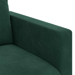 Καναπές 2 pcs Σκούρο Πράσινο 158 x 78 x 80 εκ Βελούδο - Pakobazaar