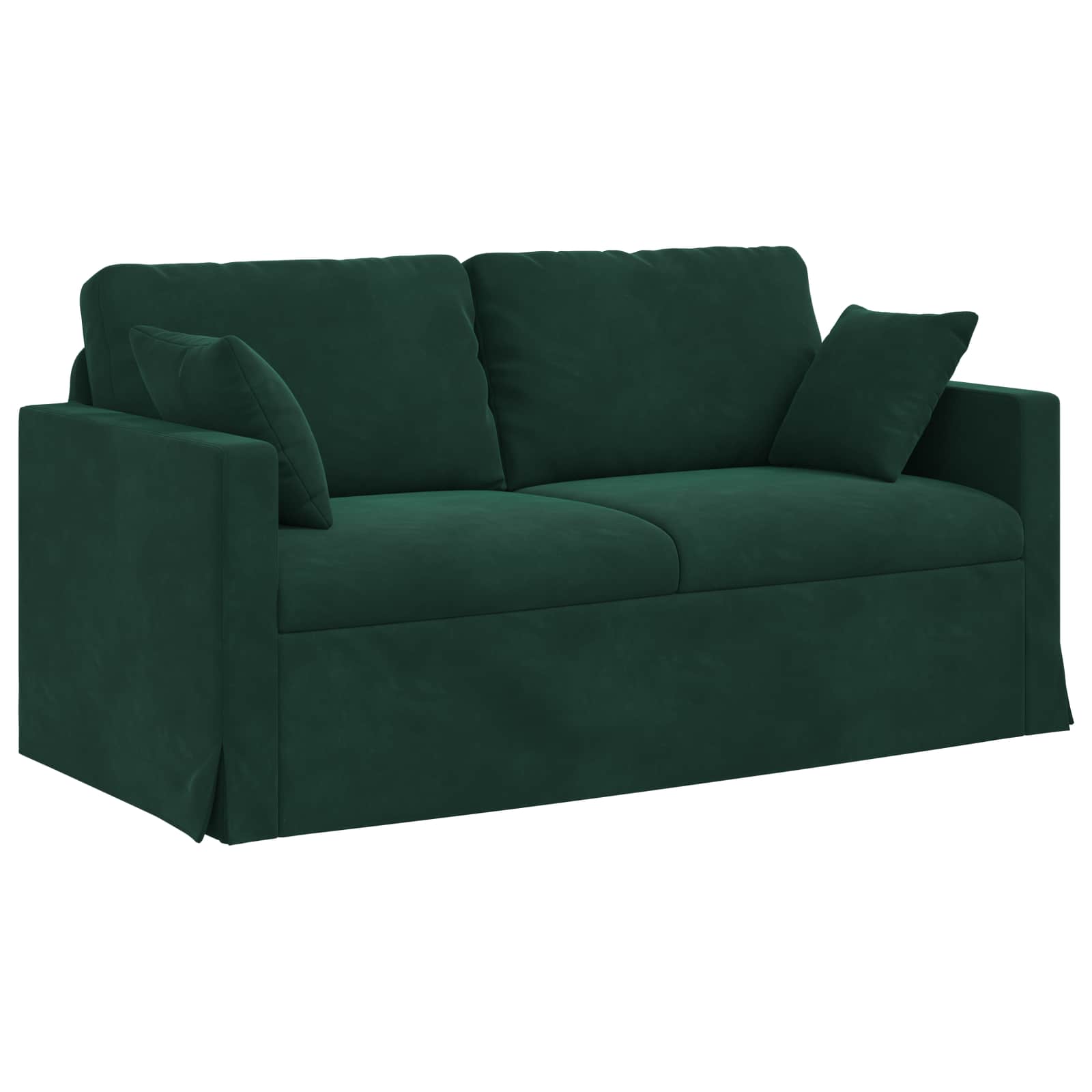 Καναπές 2 pcs Σκούρο Πράσινο 158 x 78 x 80 εκ Βελούδο - Pakobazaar