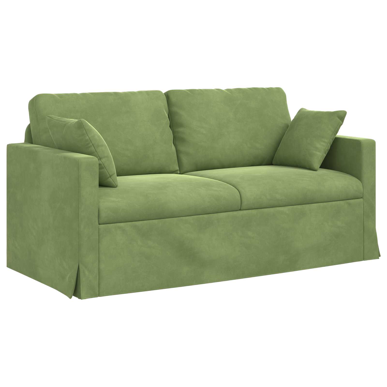 Καναπές 2 pcs Ανοιχτό Πράσινο 158 x 78 x 80 εκ Βελούδο - Pakobazaar