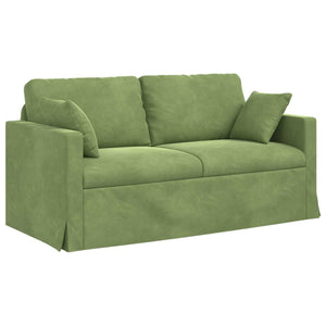 Καναπές 2 pcs Ανοιχτό Πράσινο 158 x 78 x 80 εκ Βελούδο - Pakobazaar